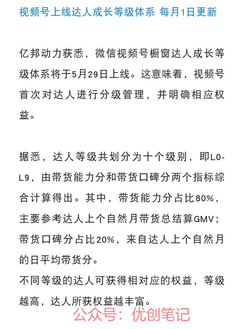 视频号上线达人成长等级…#情报-搞钱线报📢论坛-网创交流-优创圈